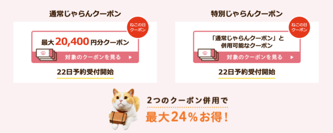ねこの日クーポン