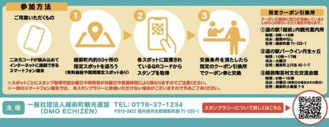 越前町よりどり海土里(みどり)スタンプラリー
