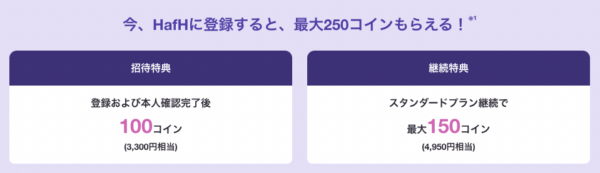 ハフの友達招待キャンペーン